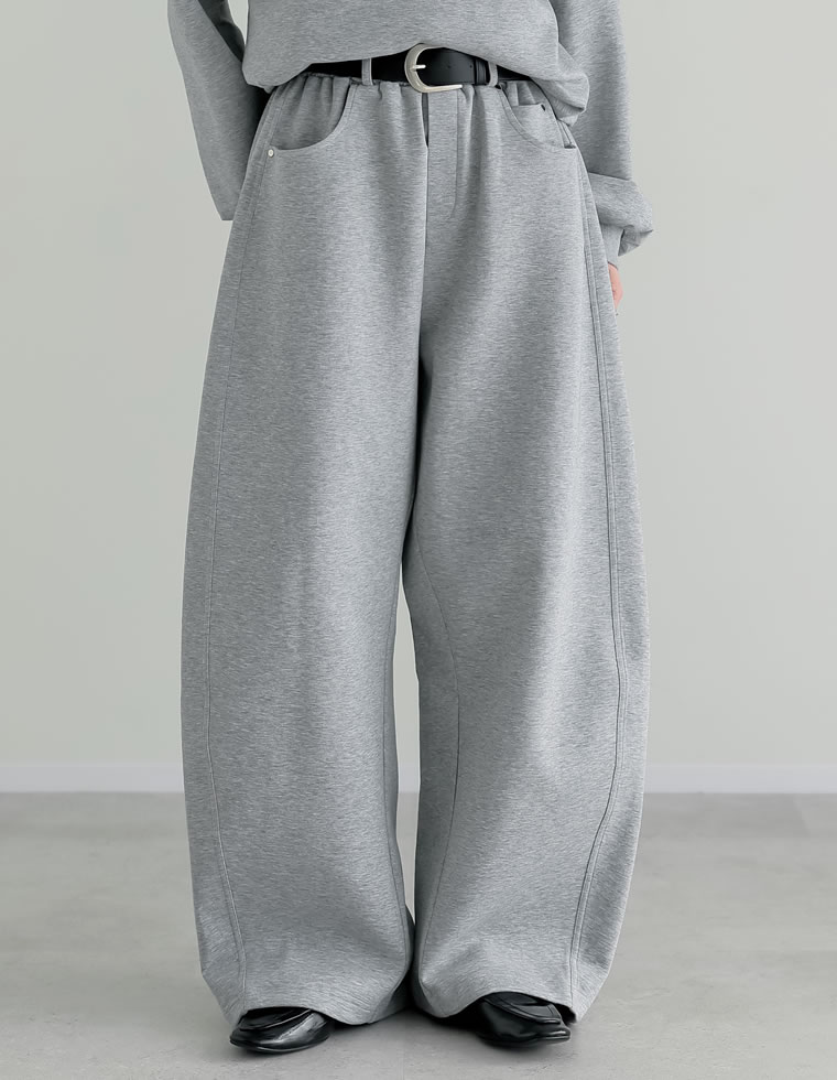 リベット付きダンボールワイドパンツ