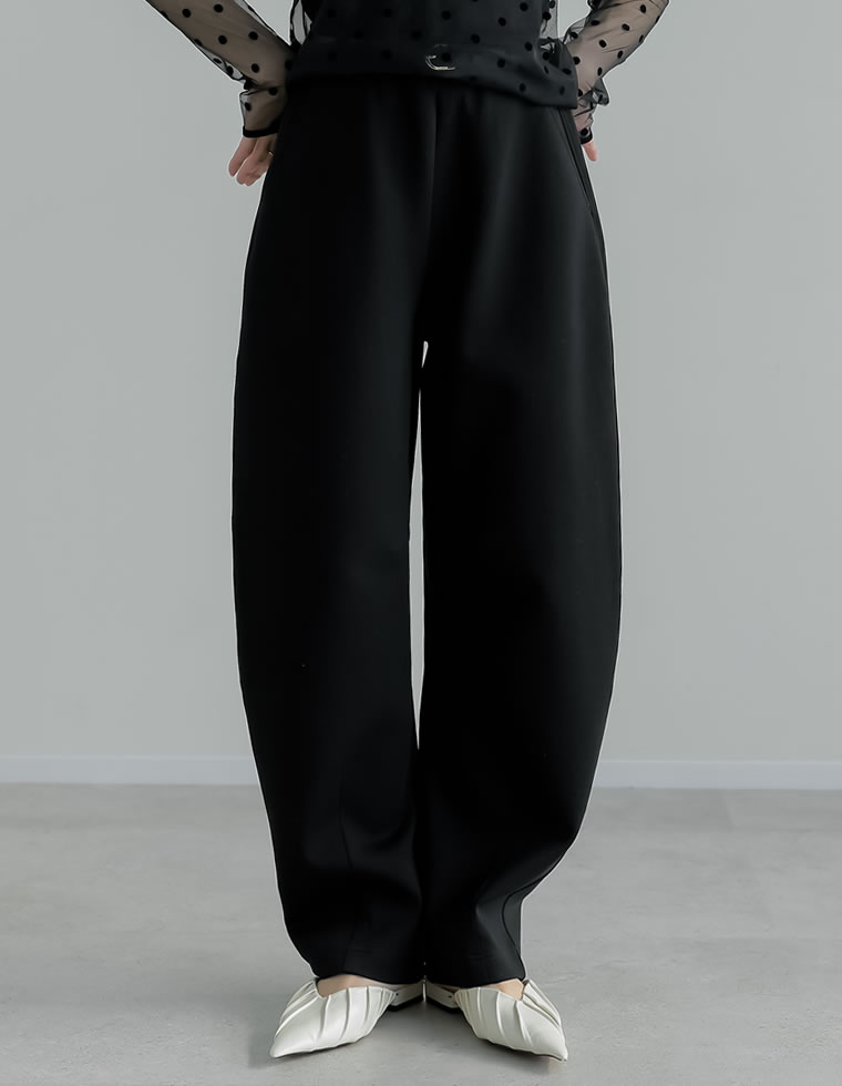 ベルトループ付きダンボールカーブパンツ