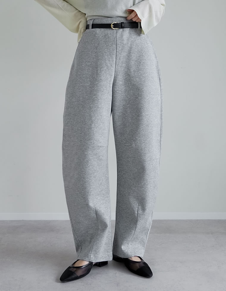 ベルトループ付きダンボールカーブパンツ