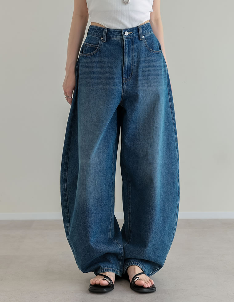 バルーンワイドデニムパンツ