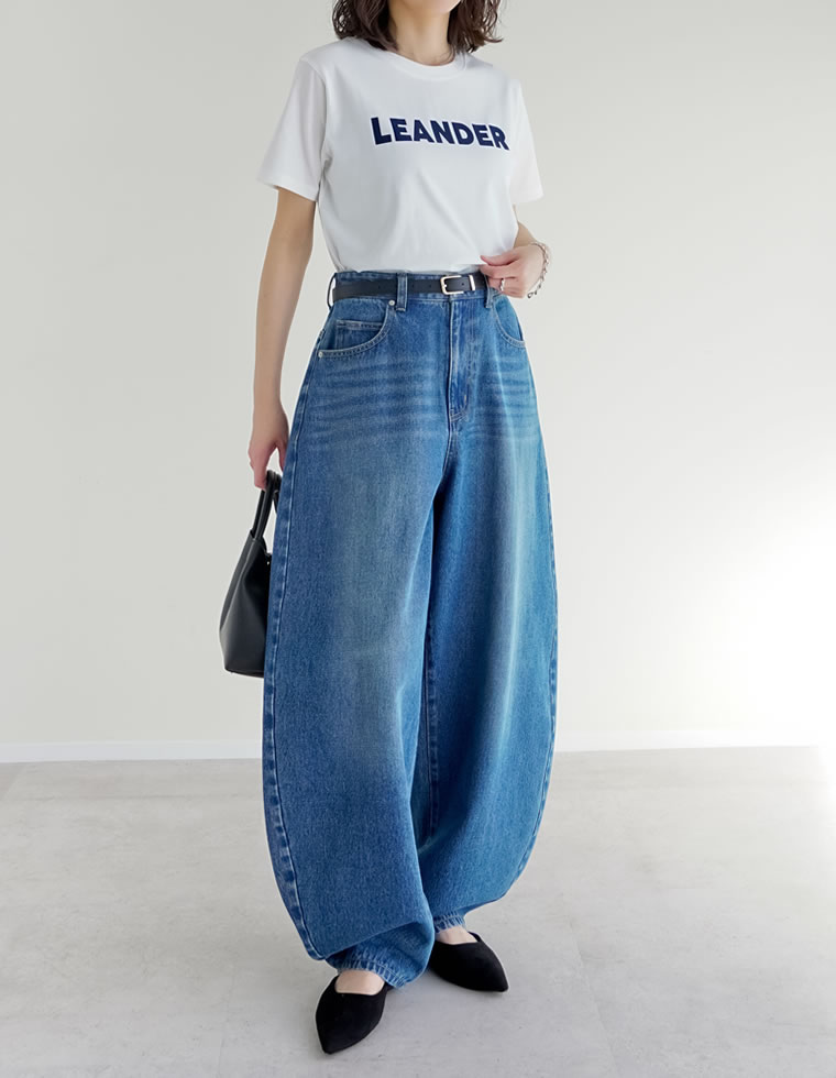 バルーンワイドデニムパンツ