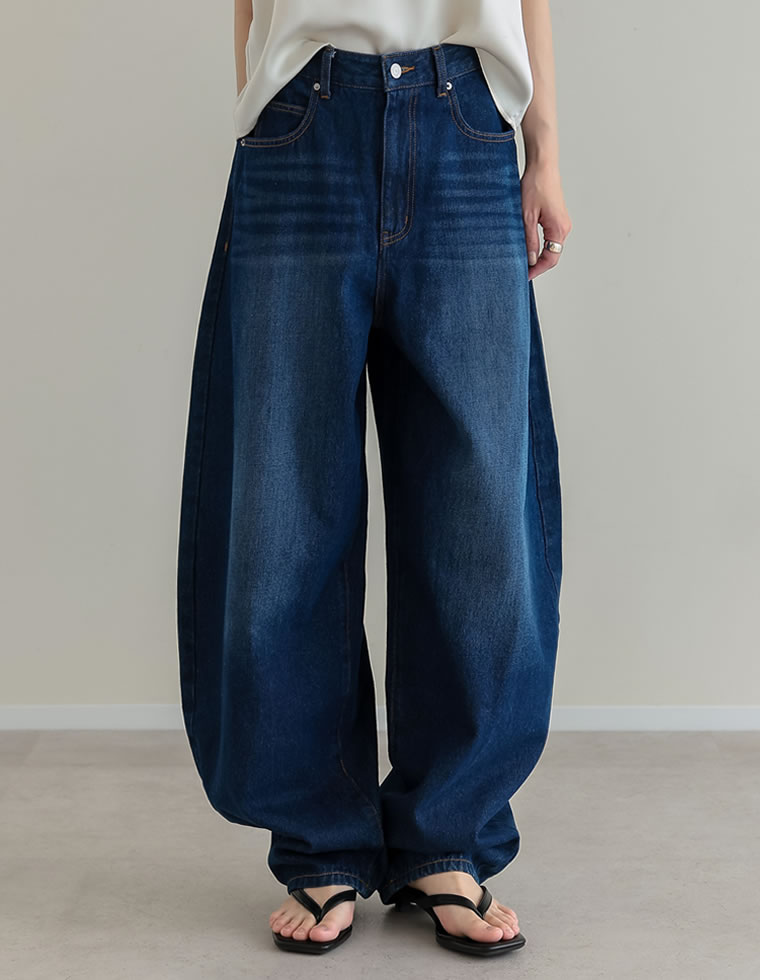 バルーンワイドデニムパンツ