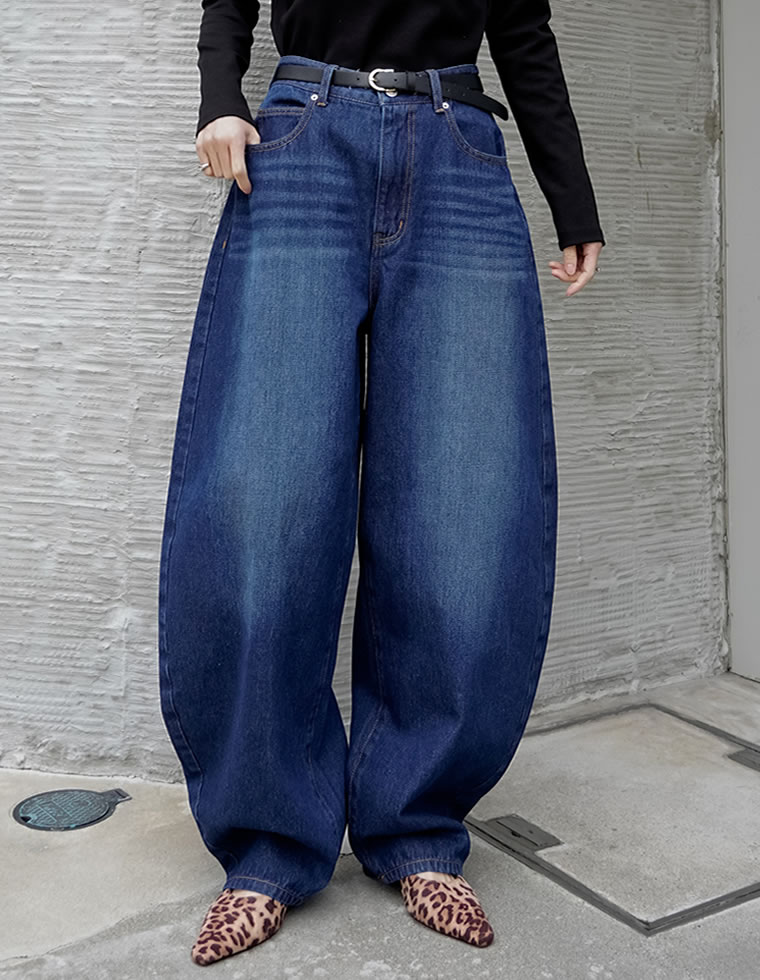 バルーンワイドデニムパンツ
