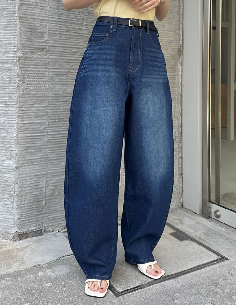 バルーンワイドデニムパンツ