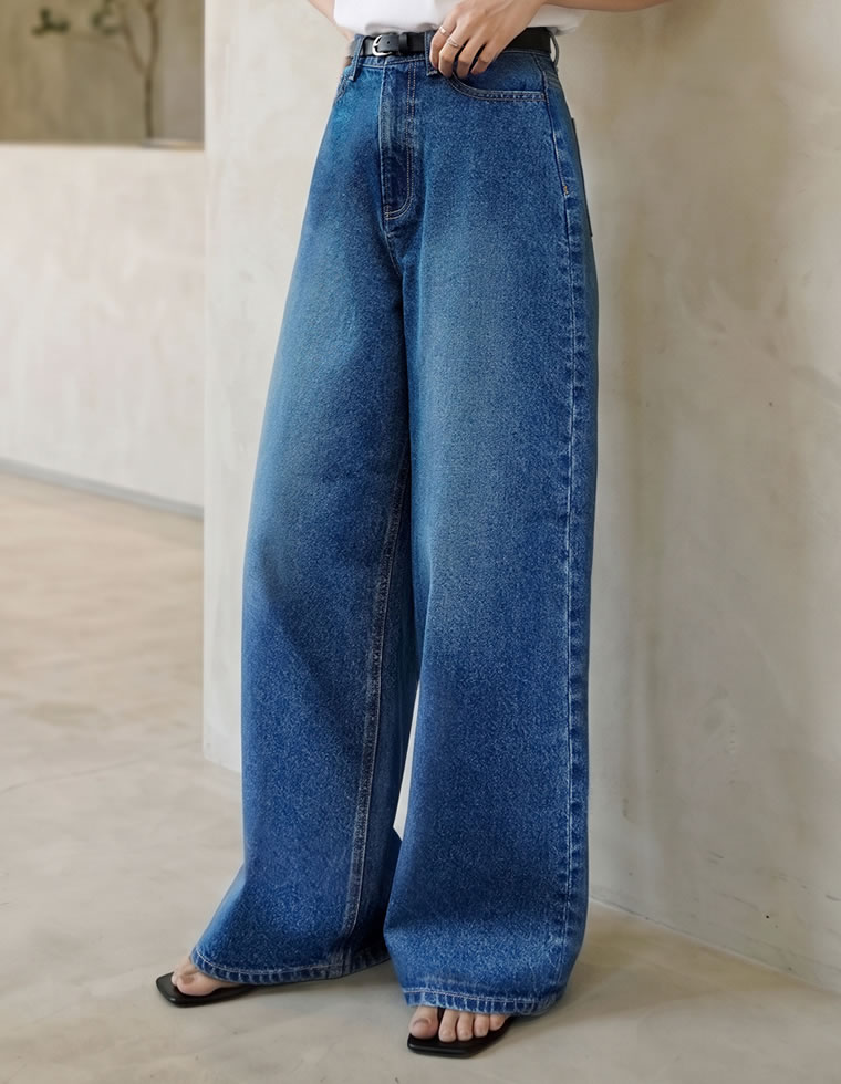 ルーズバギーデニムパンツ