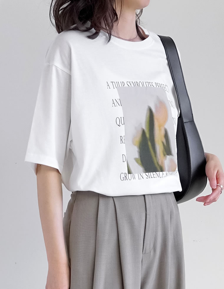 フラワーフォトＴシャツ