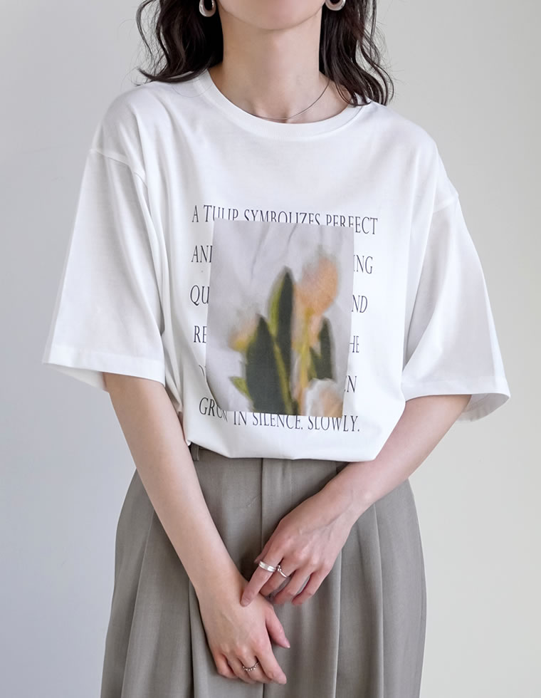 フラワーフォトＴシャツ