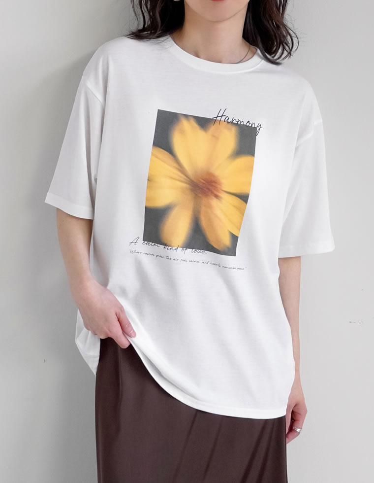 フラワーフォトＴシャツ
