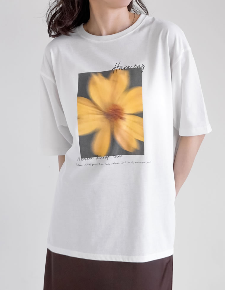 フラワーフォトＴシャツ