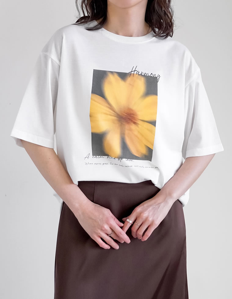 フラワーフォトＴシャツ