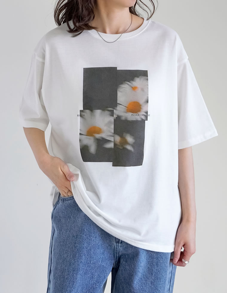 フラワーフォトＴシャツ