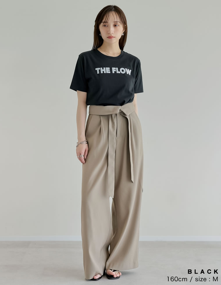 天竺フロッキーロゴプリントTシャツ