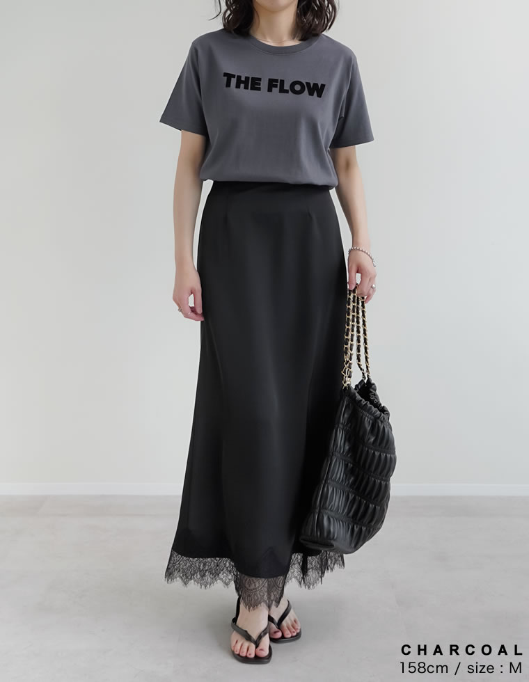 天竺フロッキーロゴプリントTシャツ