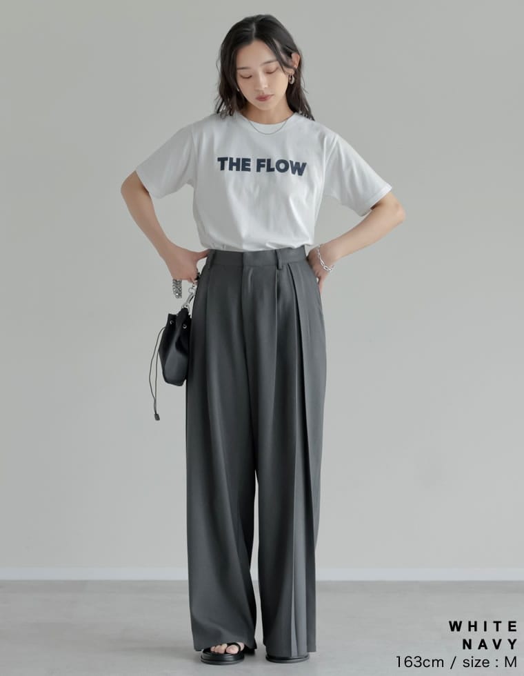 天竺フロッキーロゴプリントTシャツ