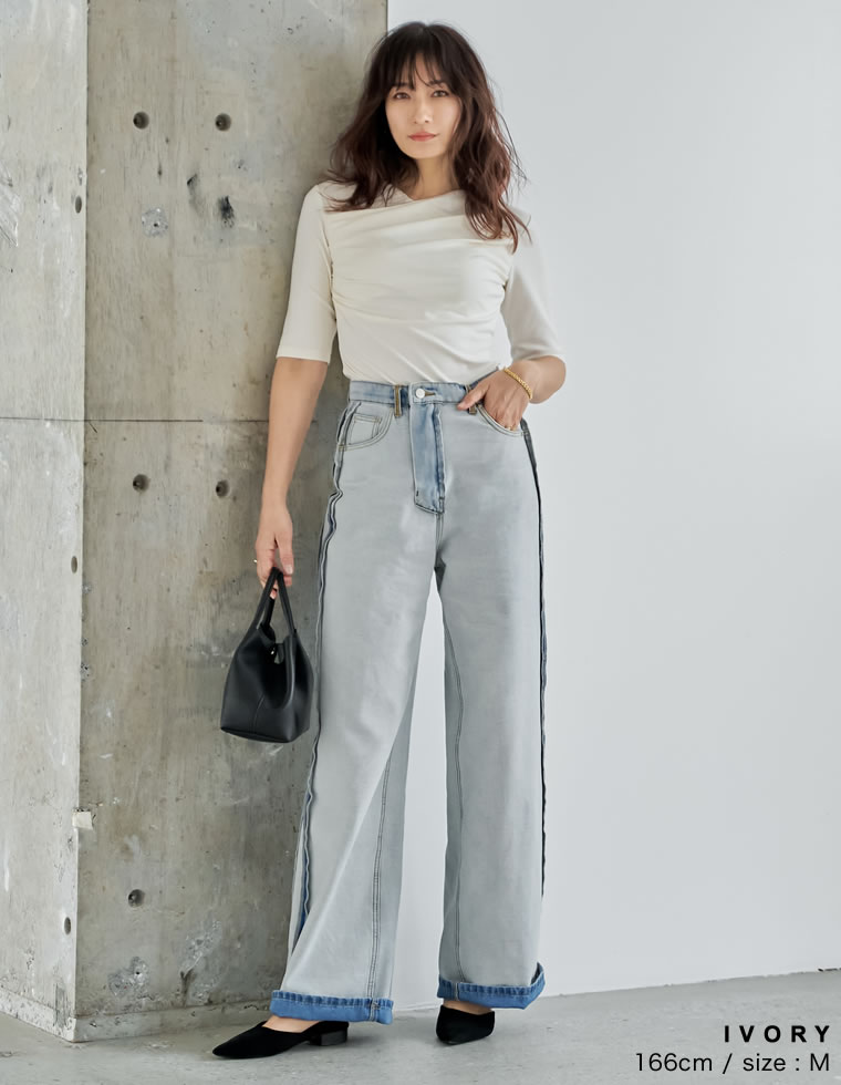 アンチピリングドレープ半袖Tシャツ