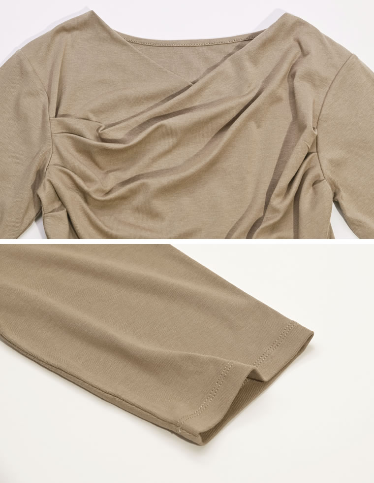 アンチピリングドレープ半袖Tシャツ