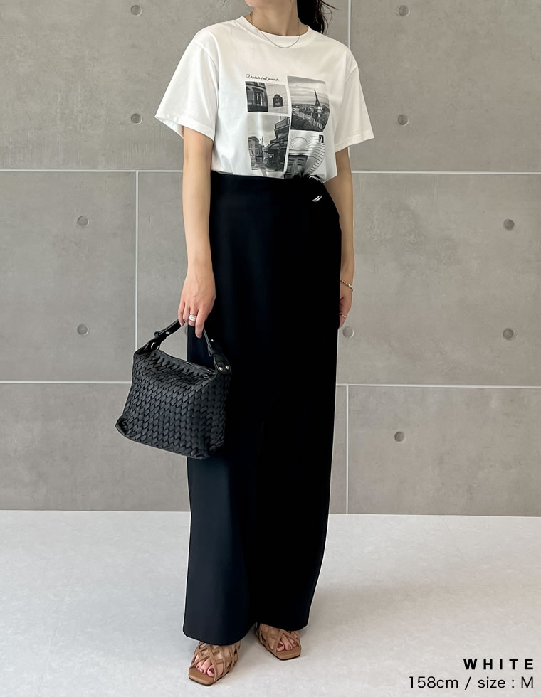 シーンナリーフォトプリントTシャツ