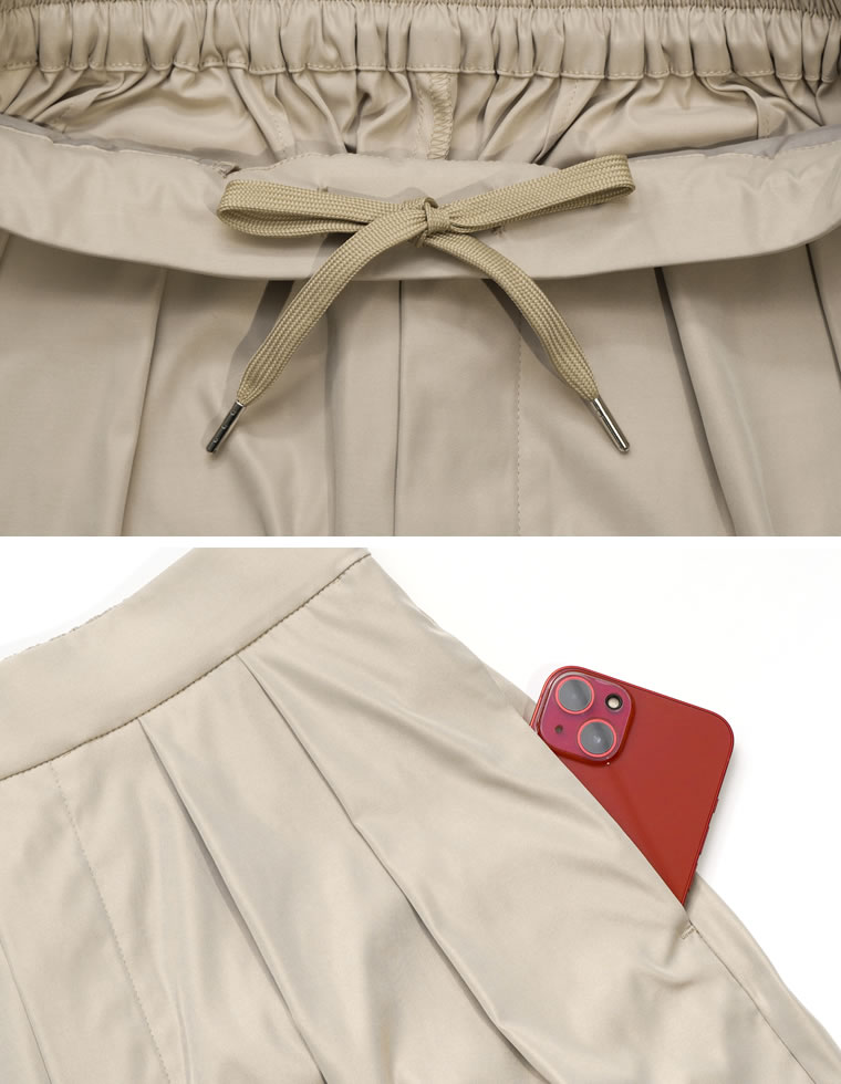 裾ドロストボリュームバルーンワイドパンツ