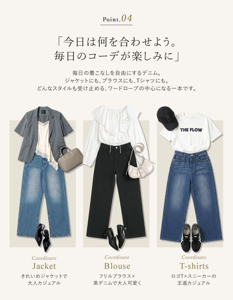 クラシックストレートデニム