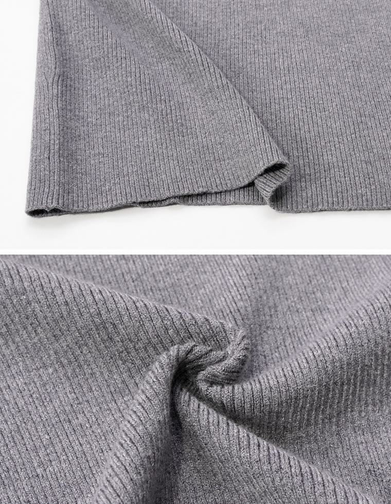 レースドッキングVネックニットトップス