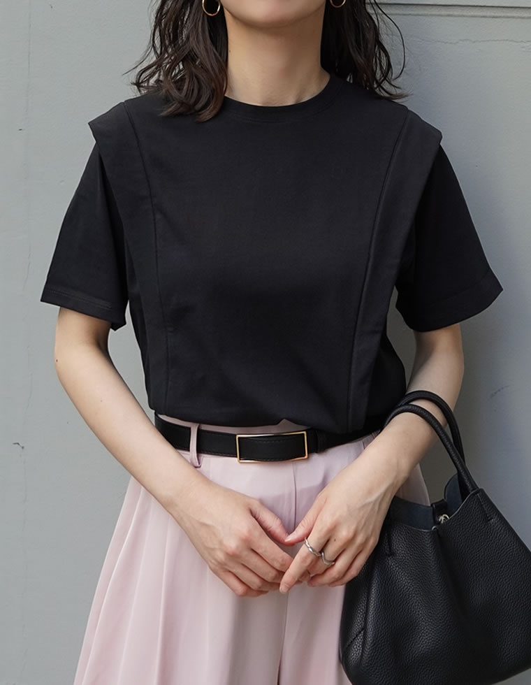 ショルダータックＴシャツ