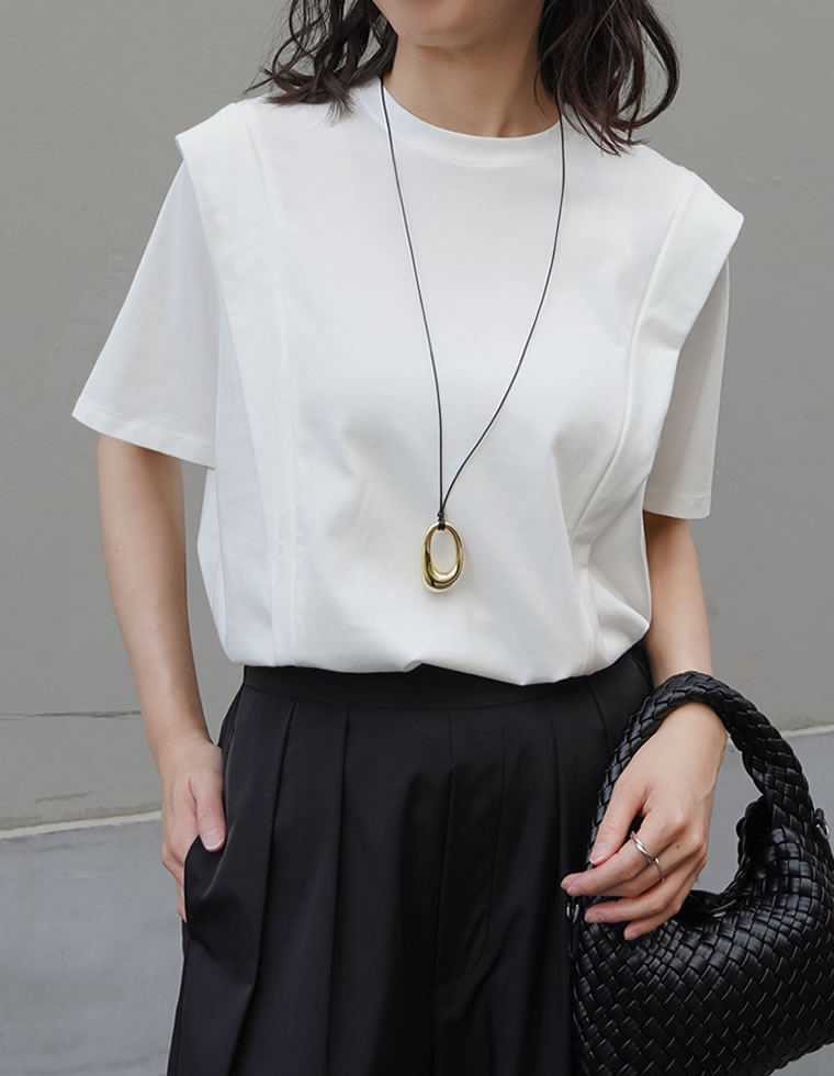 ショルダータックＴシャツ