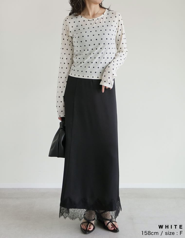シアードットクルーネックロンT