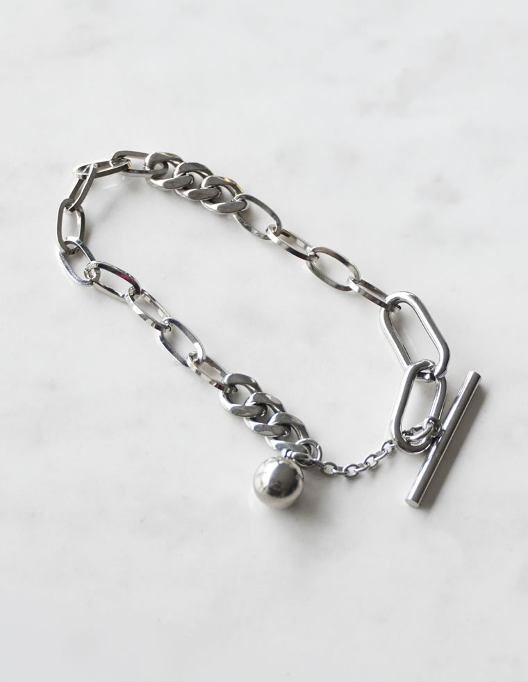 ミックスチェーンマンテルブレスレット