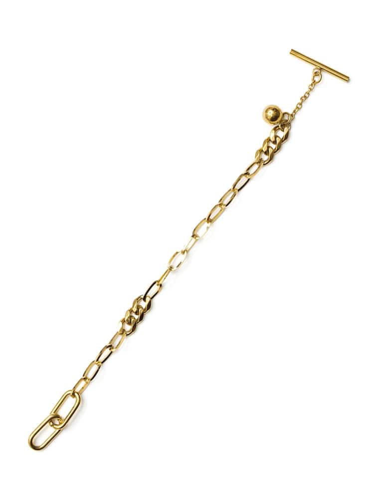 ミックスチェーンマンテルブレスレット
