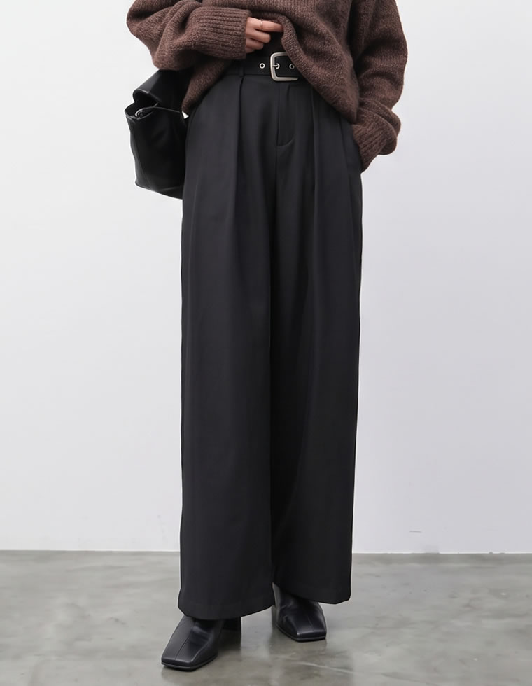 【10月23日 再入荷予定】ベルトループツイルタックバレルパンツ
