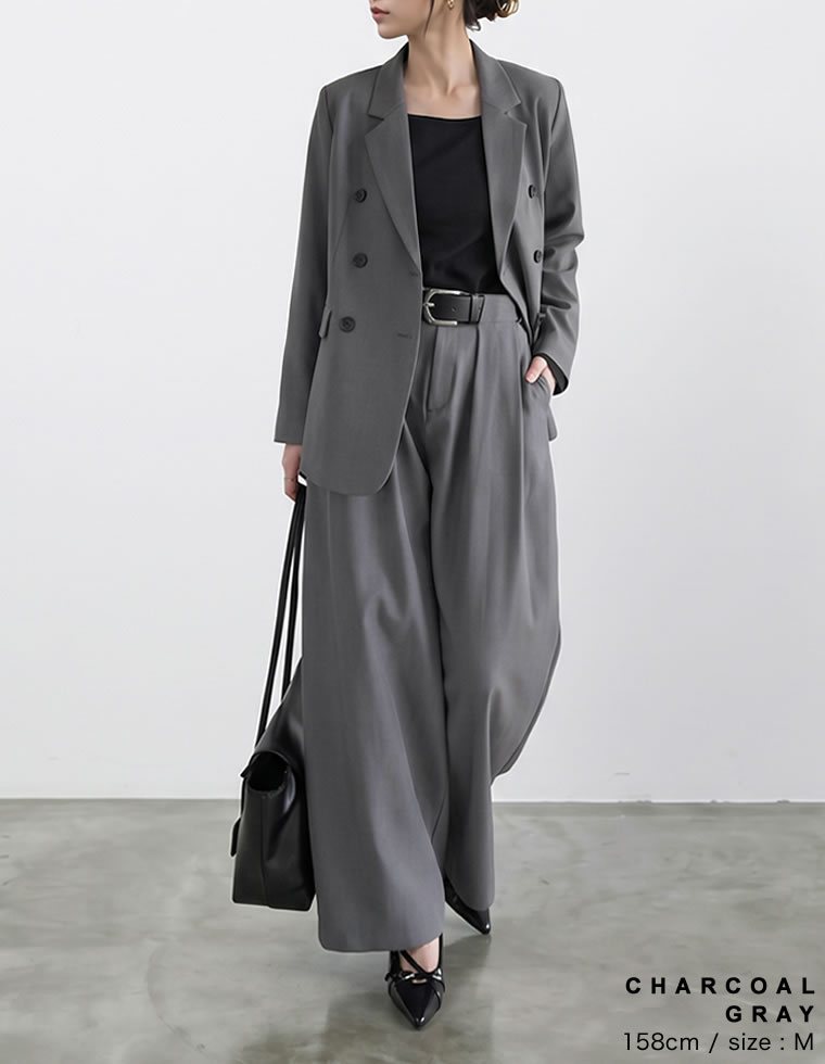 【10月23日 再入荷予定】ベルトループツイルタックバレルパンツ