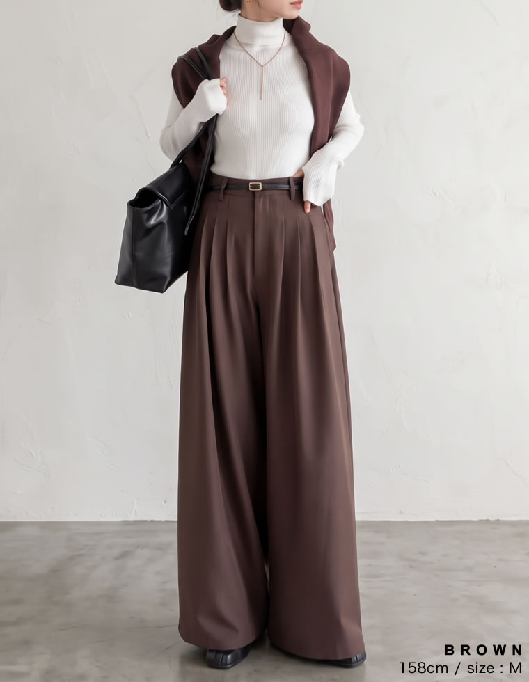 【10月23日 再入荷予定】ツイルタックワイドストレートパンツ