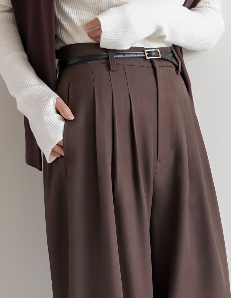 【10月23日 再入荷予定】ツイルタックワイドストレートパンツ