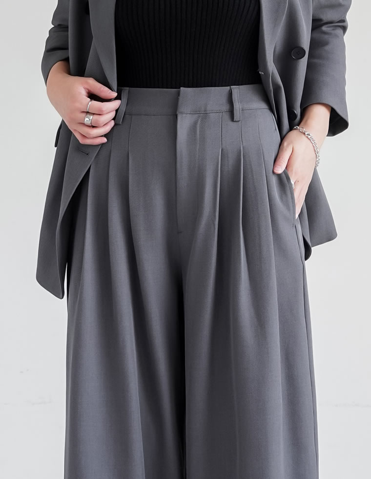 【10月23日 再入荷予定】ツイルタックワイドストレートパンツ