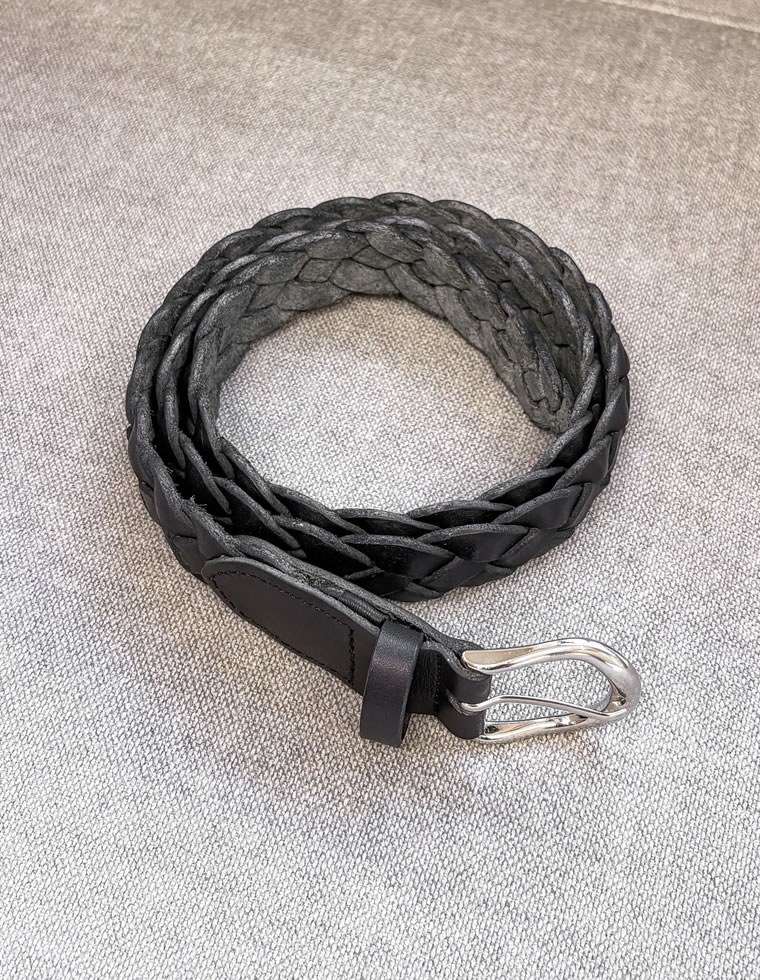 本革メッシュベルト